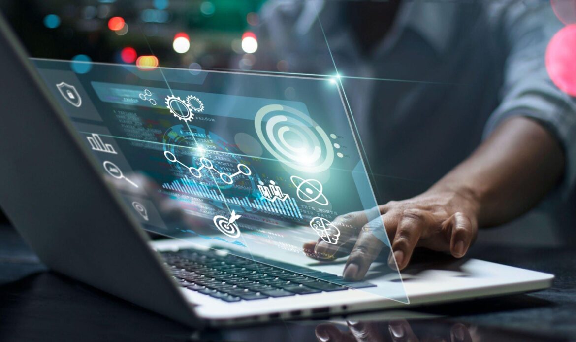 hologram on a laptop